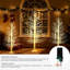 Arbre de Noël illuminé avec lumières DEL scintillantes à DEL et contrôle de la luminosité