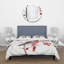 Bullfinch Bird On A Branch - Ensemble de housse de couette traditionnel - Microfibre de polyester-66392201