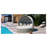 Gray Patio Furniture With Pe Daybed And Retractable Canopy, , Adjustable Table, Soft Pillow Outdoor Sectional , Gray, Sunshield, Frame, Desk, Pad