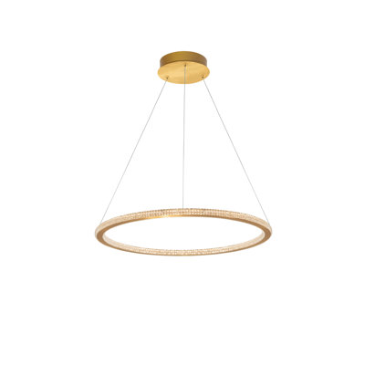 1 - Light Gold LED Unique/Statement Pendant