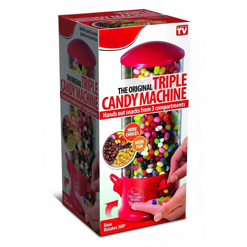 Cand Candy Dispenser, 5.75 X 12.00 X 5.75, Red