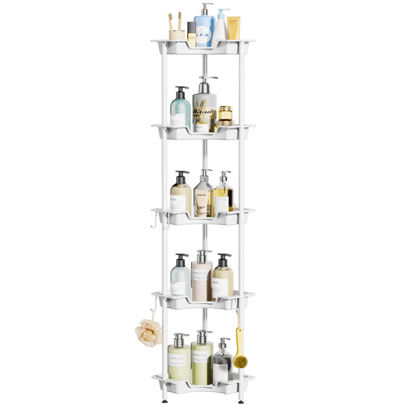 Rithvika Plastic / Acrylic Bathroom Shelves, Natural