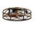 24" Flush Mount Ceiling Fan With Light Low Profile-505648068