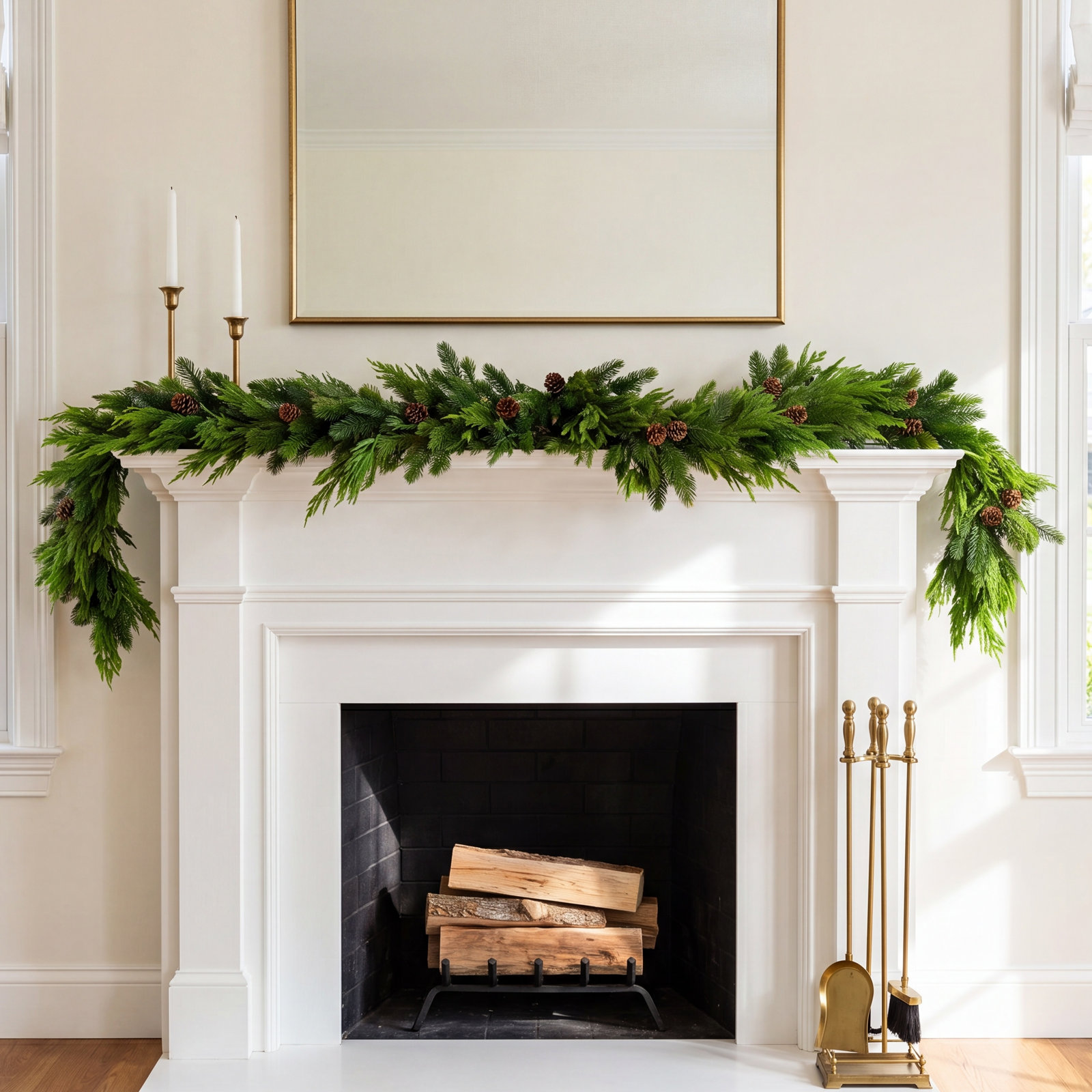 72" Mixed Pine Christmas Garland