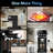 Slim Vertical Espresso Machine with Milk Frother, 20BAR Professional Pump & Pre-Infusion, Built-in Cup Warmer, 43oz Detachable Water Tank, Compact Space-Saving Design for Rich Espresso, Latte, Americano, Easy to Use, Black