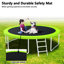 Trampoline avec panier et ballon de basketball, enceinte sécuritaire