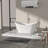 59" Freestanding Soaking Double Slipper Acrylic Bathtub with Pop-up Drain White Bath Tub with Overflow hole