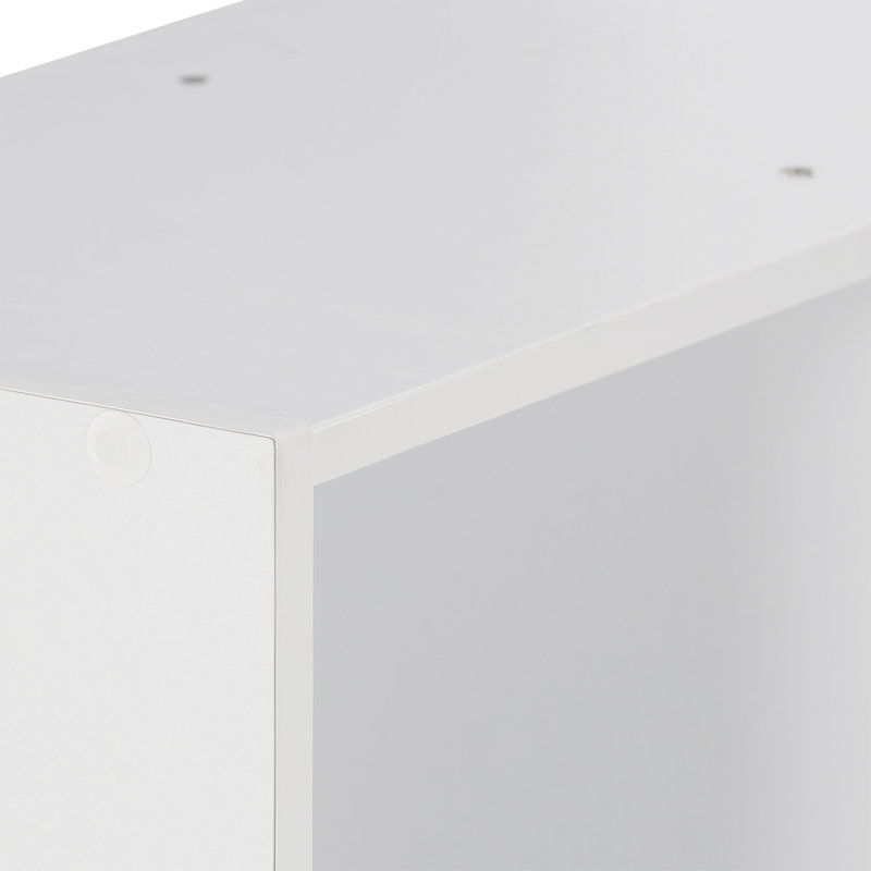 Kaidence 5-Cube Reversible Open Shelf Bookcase, White
