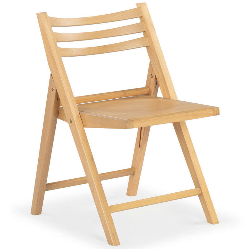 JACIE WOOD SEAT FOLDING CHAIR, Oak