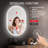 Oval LED Wall-Mounted Bathroom Vanity Mirror with Anti-Fog and Dimmable-1214234906