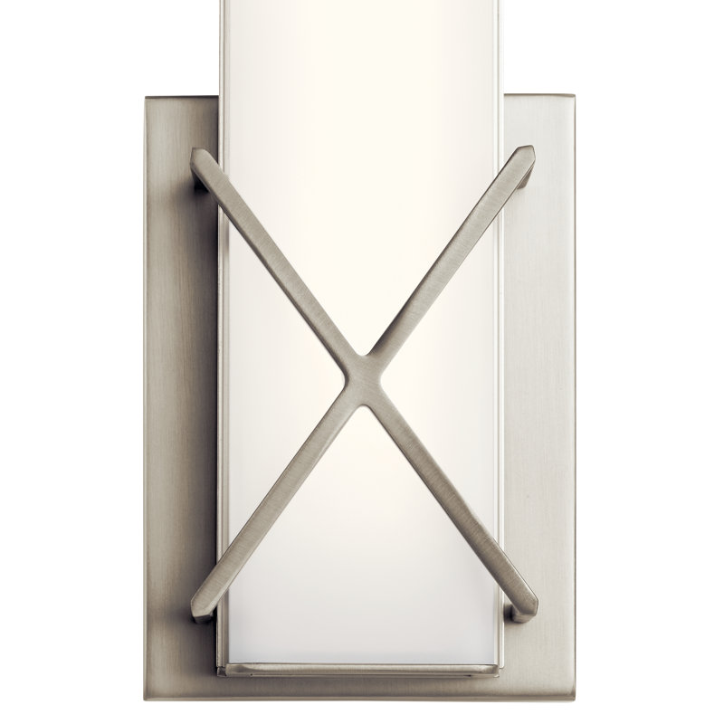Abdulhameed LED Flush Mounted Sconce, Brushed Nickle