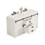 Ensemble de meuble-lavabo double en bois manufacturé 2 tiroirs 2 portes Chimira-101339864-129439377