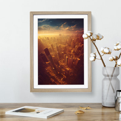XV1022-4963X View Of A City Skyline No.2 - Print