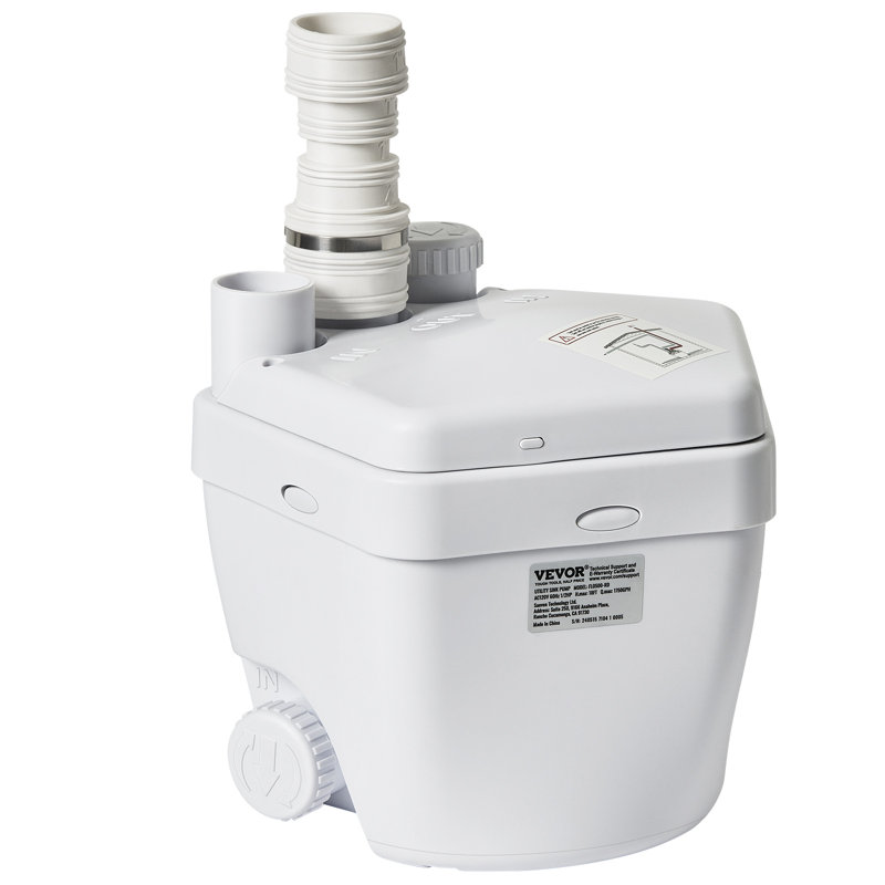Utility Sink Pump Laundry Sink Drain Pump System 1/3 HP 1500