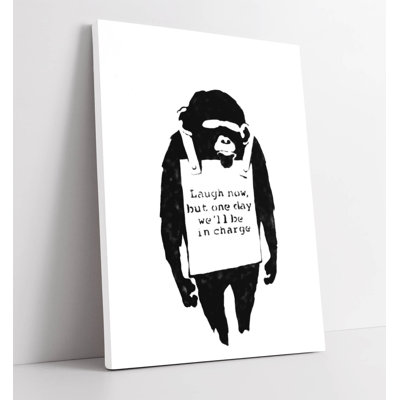 Banksy Monkey Takeover Canvas Wall Art Print