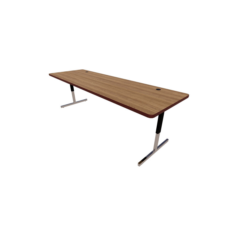 Matériel informatique et technologie - Tables avec pieds à piédestal et gestion des câbles, H 29 po x L 96 po x l 30 po