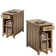 End Table With Storage And Charging Station Set Of 2