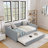 Daybed with Trundle Upholstered Sofa Bed-1283580440-1283580447