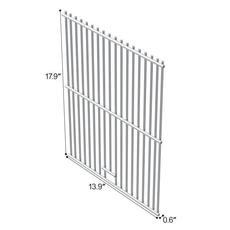 Grille de cuisson robuste en acier inoxydable 304, 17.91"× 14"