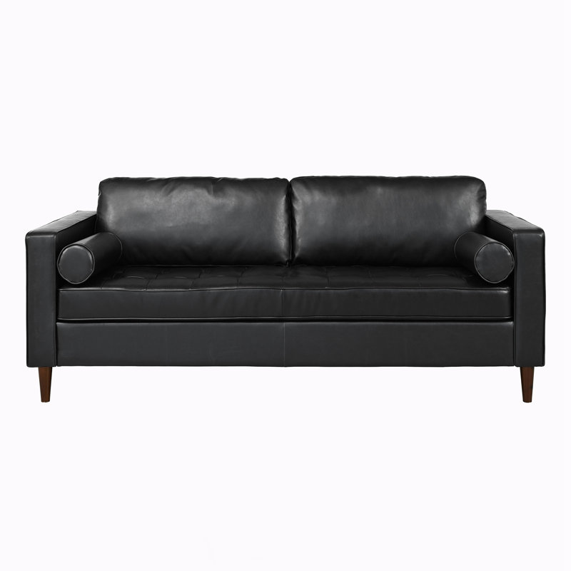 Canapé 3 places Mid-Century, Noir