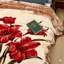 Couverture en molleton très grand très grand 2 plis - Motif floral ultra doux, chaleureux et floral