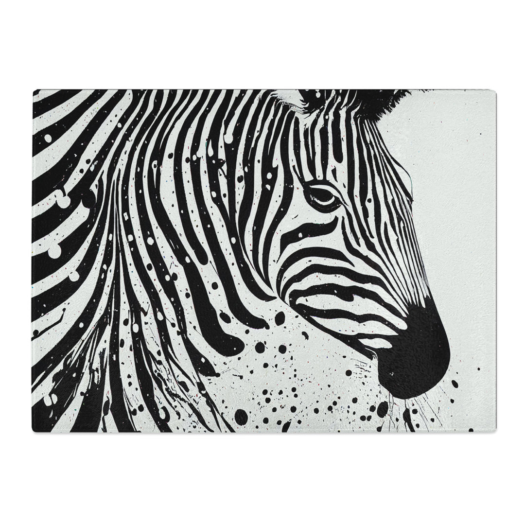 Zebra  Glass Chopping Board