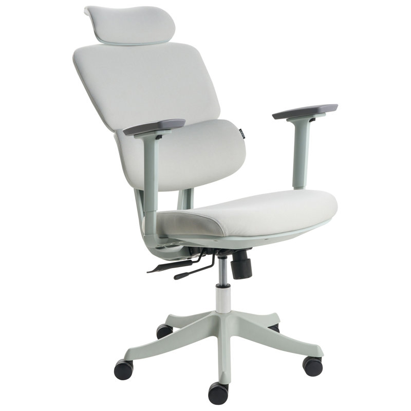 Metro Lane Fabric Office Chair with Headrest, Grey