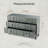 Domhnall Modern 6 Drawer Double Dresser With Grid Carved Pine Front