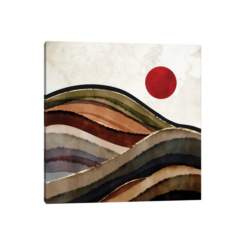 «Fall Fall Abstract», reproduction d'impression, H 37 po x l 37 po x P 1,5 po, Pas de tapis, Toile tendue