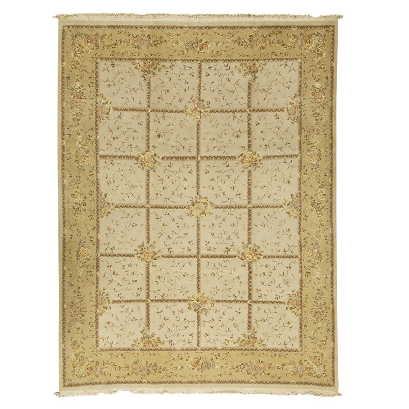 Tapis rectangulaire noué à la main