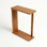 Table d'appoint à cadre ouvert en bois de cerisier massif - Table de bout moderne Mid-Century fabriquée à la main - Table à piédestal étroit en bois franc de qualité supérieure