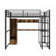 A Full-Sized Metal High-Sleeper Bed, Complete With An Integrated Wardrobe And Drawer