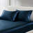 2 PCS Standard Luxury 2 PC Pillowcases Midnight Blue