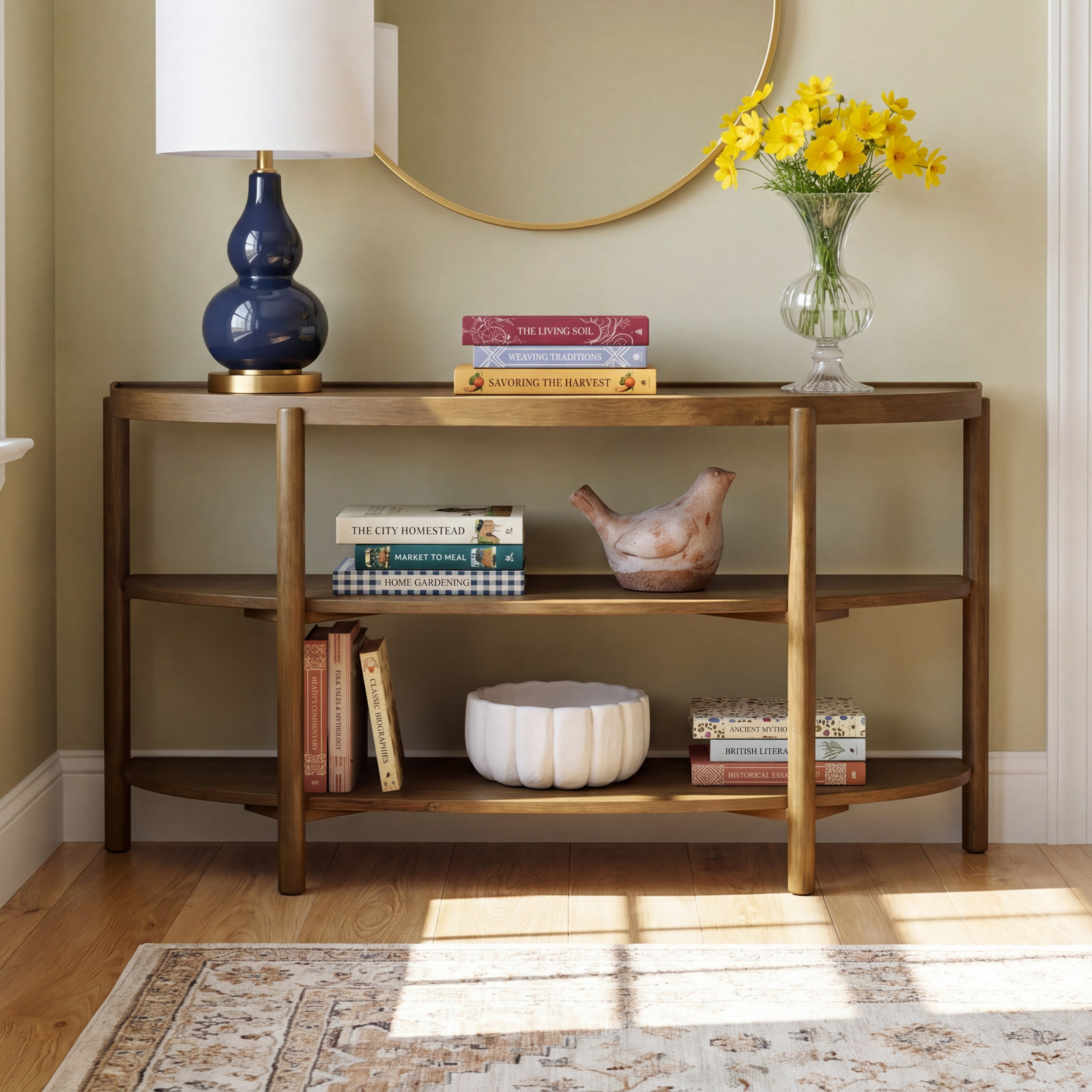 Cortia 62" Console Table, Brown