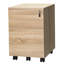 15.4 Inch Light Oak 3-Drawer Wooden Mobile Oties