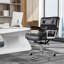 Chaise de bureau en cuir véritable Jonathyn-1540274442