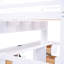 Lit mezzanine pleine grandeur avec bureau, armoires et rangement de chevet - Bois massif blanc avec station de charge-1053818868