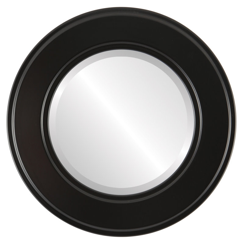 Miroir d'appoint Wirksworth, H 35 po x l 35 po, Noir mat