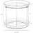  2 Tier 9" D Clear Acrylic Lazy Susan 2 Pack