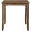 Table et chaises de salle à manger 5 pièces à hauteur de comptoir - Assise rembourrée en bois brun et en similicuir 4-1212038686