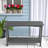 Outdoor 48'' Patio HDPE Adirondack 2-Tier Shelf Console Table, Rectangular Table Side Table, All-Weather Resistance-1156715852