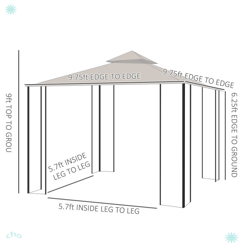 Abri de jardin à double toit avec abri de jardin