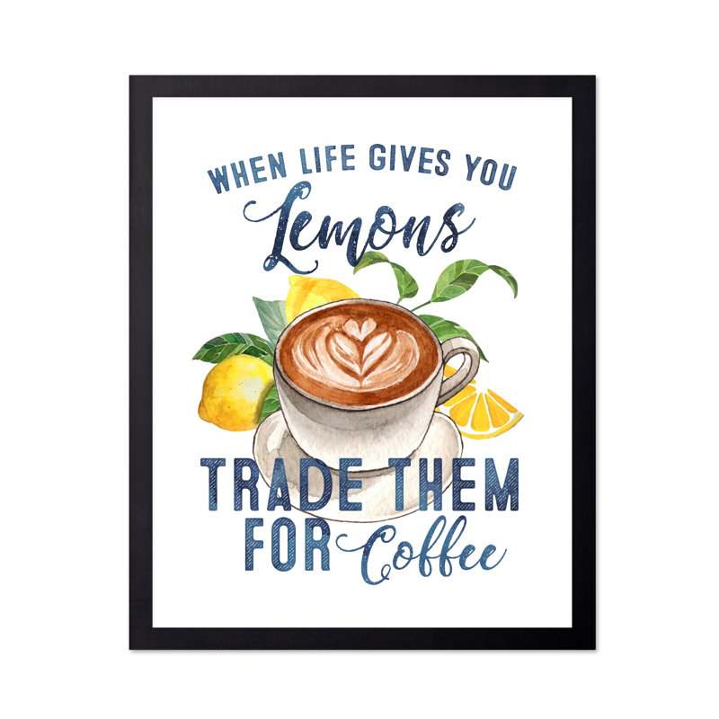 When Life Gives You Lemons No1, Cadre noir, Affiche, H 12 po x l 16 po