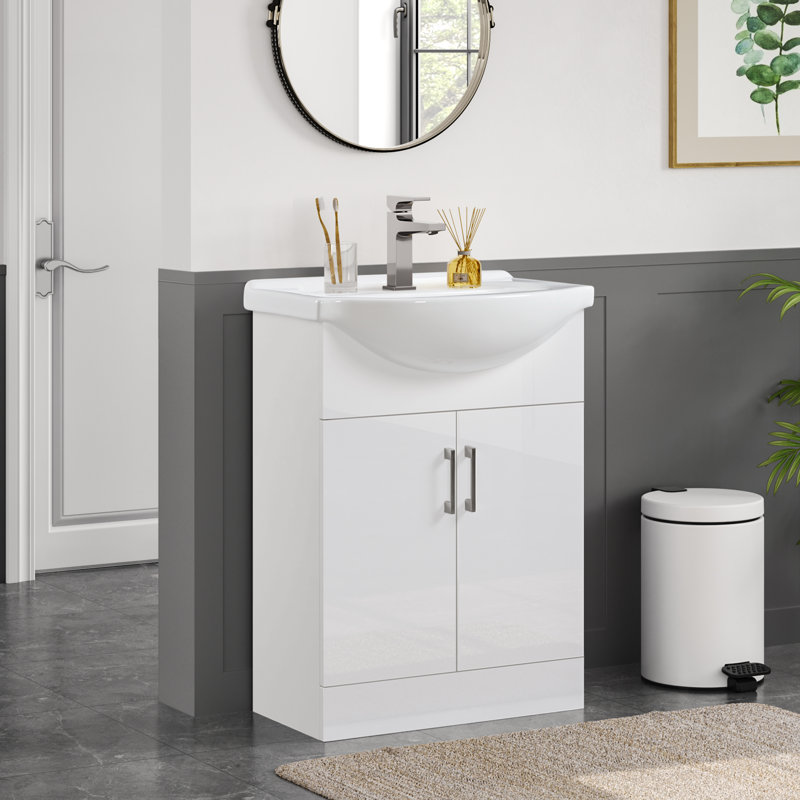 Freestanding Bathroom Vanity with Euro Ceramic Basin