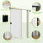 Porte coulissante à panneau coulissant avec porte coulissante à panneau coulissant avec serrure d'intimité Morden-120480949-120480953