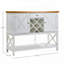 Console de bar avec armoire à 2 portes et support à vin