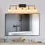 5 Light Bathroom Vanity Light Wall Mounted Above Mirror with Clear Glass Globe Shades Modern Metal Fixture-1793576141