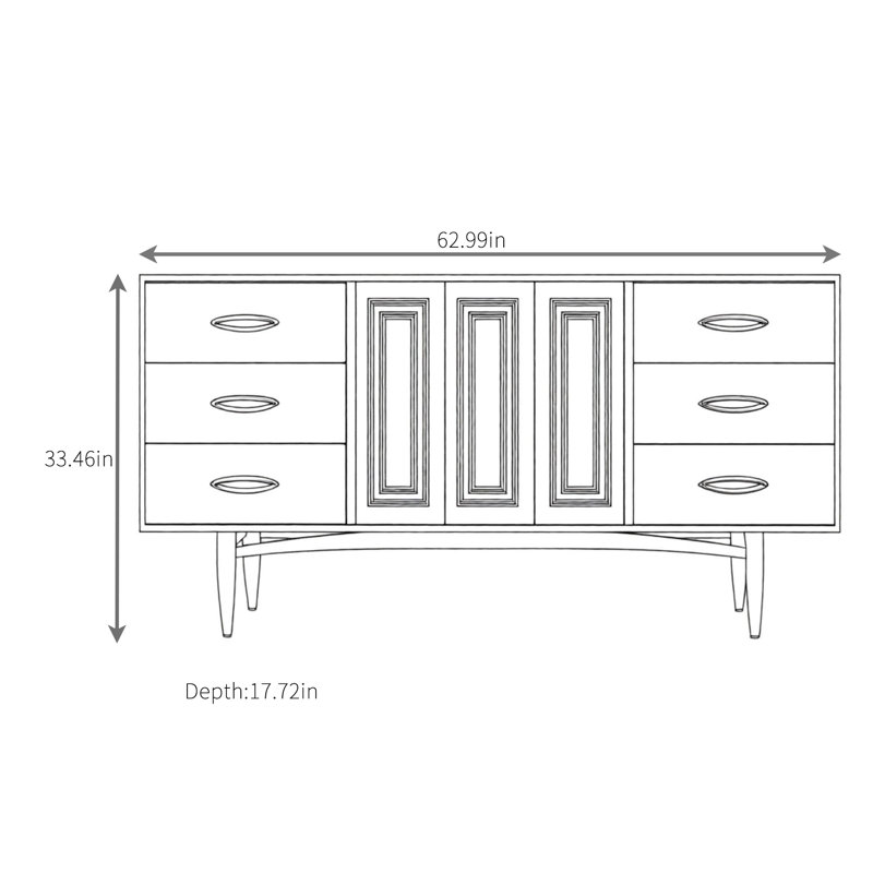 Buffet minimaliste de haute qualité