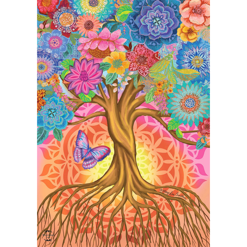 Arbre de vie, drapeau de jardin inspirant