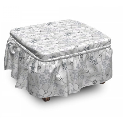 Box Cushion Ottoman Slipcover